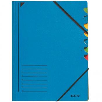 LEITZ A4 Organisationsmappe 7 Fächer blau