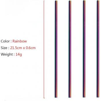 Reusable Stainless Steel Straws for Milk Tea