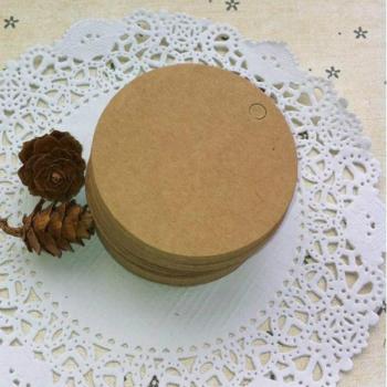 Etiqueta de embalaje Kraft 4x4 cm