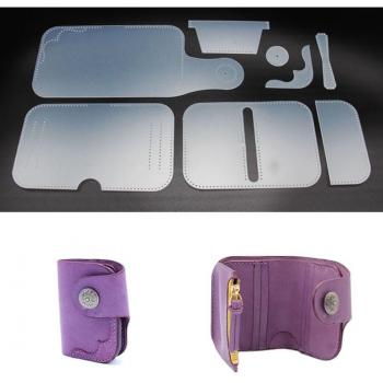 Leather Handmade Craft Wallet Stencil 100x84x23mm