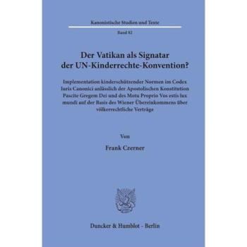 Czerner:Der Vatikan als Signatar der UN, Sachbücher von Frank Czerner