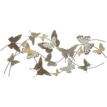 Pannello in metallo farfalle cm 118x3x52