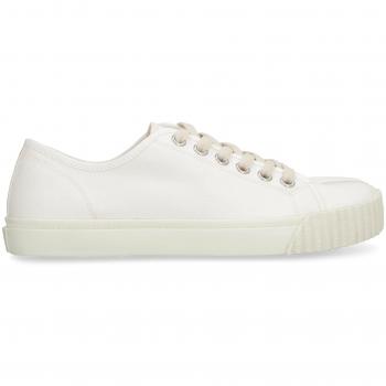 Maison Margiela Women's Tabi Low-Top Sneakers in White Size 36.5