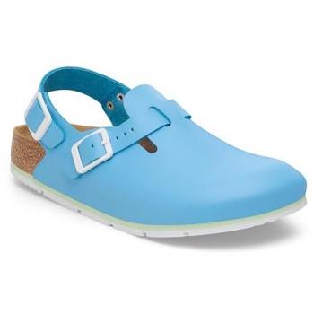 Birkenstock Tokio Pro Leder Sandalen Herren Blau Größe 40