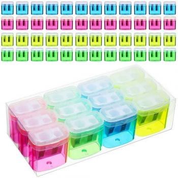 Set Afilador Lápices 4 Colores PPYY‑48 Translucido