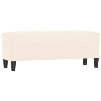 Banquette 100x35x41 cm in Crème Velours – Banc