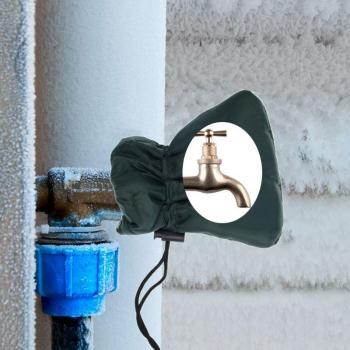 Winterliche Isolierhülle für Pflanzen