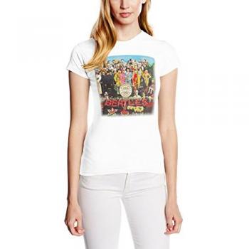 The Beatles Sgt Pepper Skinny‑Fit T‑Shirt – Women’s – White – Large
