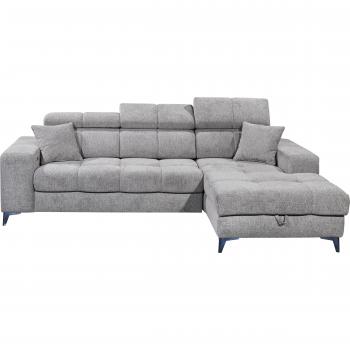 Sofabett Sydney L‑Form mit Bettkasten – Kopfteilverstellung inklusive