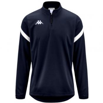 Kappa 4XL Men's Half-Zip Dress Shirt in Marine & White