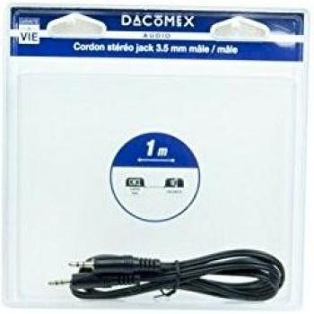 Câble Jack 1m Dacomex Noir