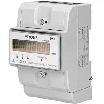 Orno Afficheur de Consommation Électrique Triphasé 80A