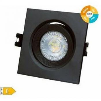 Aro Basculante Cuadrado Gsc Evolution 7W LED Negro con Ajuste de Color