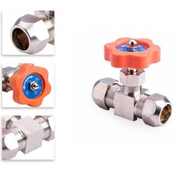 Durable Brass Plug Needle Valve for 6mm/8mm/10mm/12mm