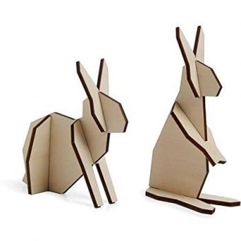 Lapin en bois à emboîter 6,5 cm