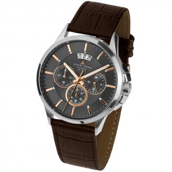 Herrenuhr Sydney von JACQUES LEMANS – Edelstahlchronograph mit Lederarmband