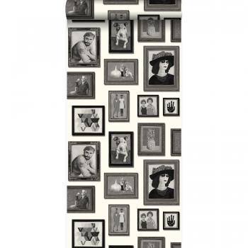 Papier peint mural noir et blanc