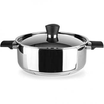 I‑Bili 28” Heavy‑Duty Skillet, Stainless Core, Bakelite Caddy