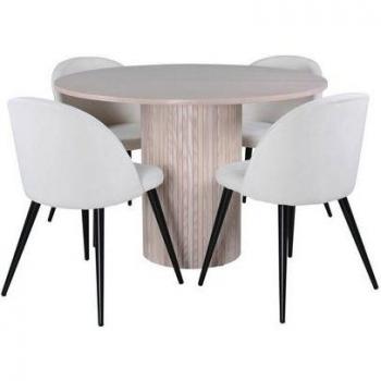 Ebuy24 Esstisch Bianca Eiche Furnier