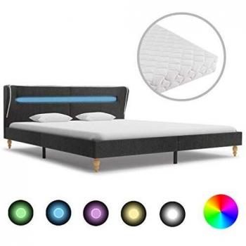 VidaXL Bettgestell mit LED-Matratze –