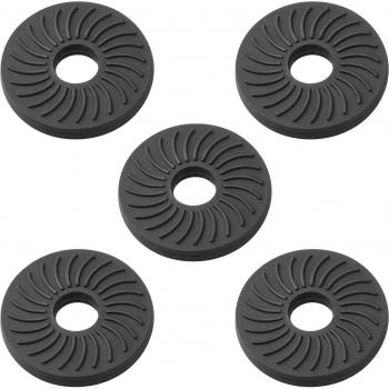 Protector de Goma Antiarañazos con Orificio 1/4” – Kit de 5 piezas