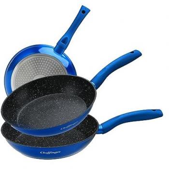 3tlg Induktionspfannenset Bratpfannen ø20-24-28cm