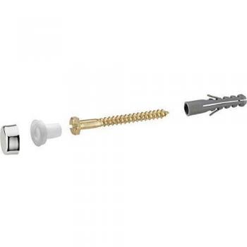 Kit de Fixation WC Tête Hexagonale 6x60 mm avec Chevilles 8x40 mm