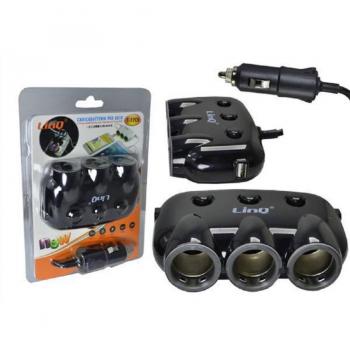 Adaptador de Encendido Coche 12 V + Doble USB