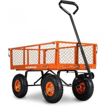 Manual Hand Truck 400 lbs, Heavy Duty, Removable Side Meshes