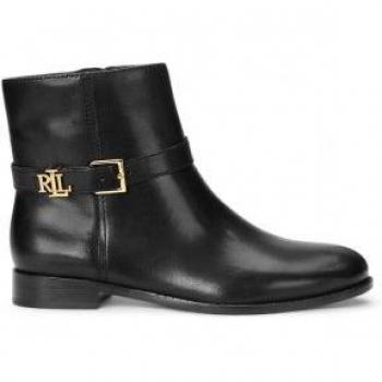 Bottines BROOKE en cuir lisse noir de Lauren Ralph Lauren