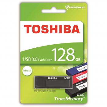 Stilo USB Toshiba TransMemory U302 128GB veloce versione 3.0 nero