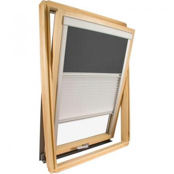 Estor Dual Velux 304 M04 Color Gris Antracita