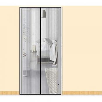 Zalava Fliegengitter für Tür und Balkontür 110x220 cm, Schwarz