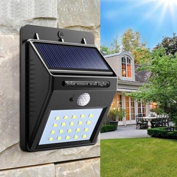 Wetterfeste Solarzauberteilstab-Lampe mit 20 LED und Bewegungssensor für den Garten