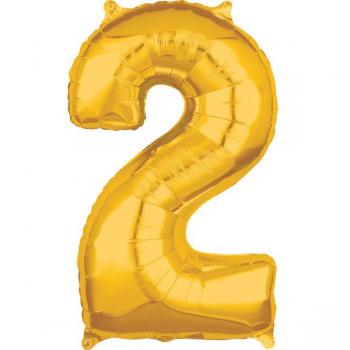 Palloncino foil 2 dorato 66cm