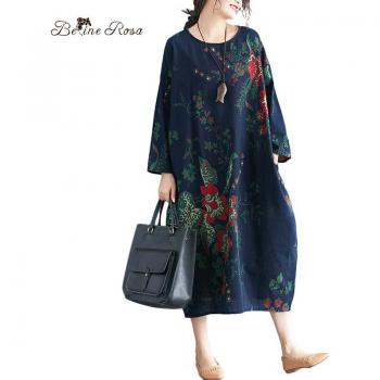 Beline Rosa Robe à Motifs Floraux – Grande Taille, Saison Printemps