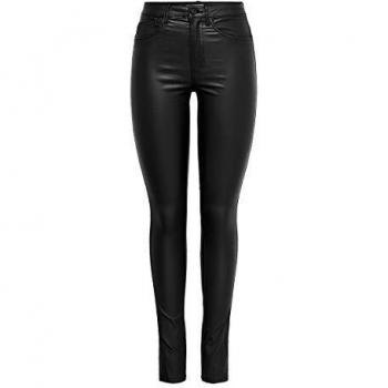 Pantaloni A Vita Alta Royal Skinny Rock Coated Pim Black XL