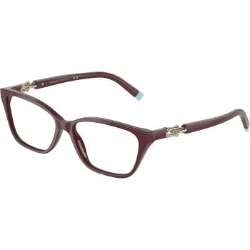 Tiffany Women’s 53mm Burgundy Square Lens‑Free Eyewear – TF2229