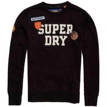 Superdry Herrencrewpullover – Upstate Wash – XL – Vintage Schwarz