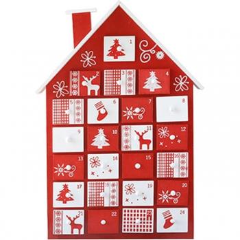 Calendrier Adventif en Bois Brillant