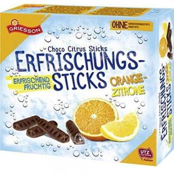Griesson Schoko-Zitrus Snackstäbchen 150g