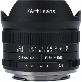 Lentille 7ARTISANS 7.5mm f/2.8 II Eos-R Noir