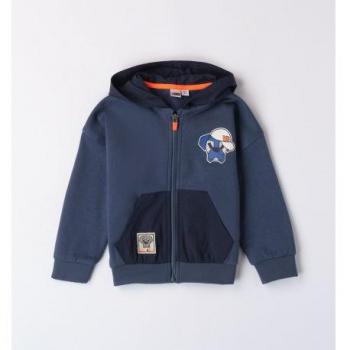 Felpa aperta con cappuccio per neonato Ido navy 4a461