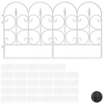 Clôture décorative en plastique 30 cm, 6 unités, 4 m