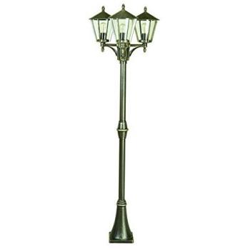 Lampione 3 luci in stile rustico 680, marrone