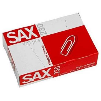 SAX Büroklammern 26mm verzinkt 100 Stück