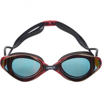 Gafas de natación Copozz para adultos, espejo, anti-UV, rojas y con protección contra la niebla