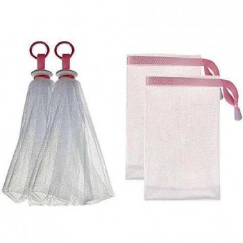 Collection 4 Filets Nettoyage Douche, Sac & Sangle