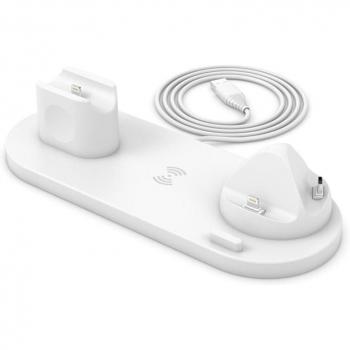 Chargeur sans fil 10W 3en1 – Station multi‑appareils iPhone/Apple Watch/AirPods