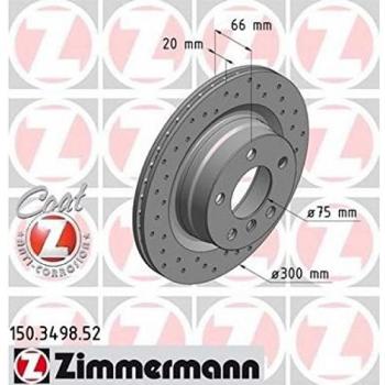 ZIMMERMANN Disco freno BMW 150.3498.52 34216792227 Dischi freno,Dischi dei freni